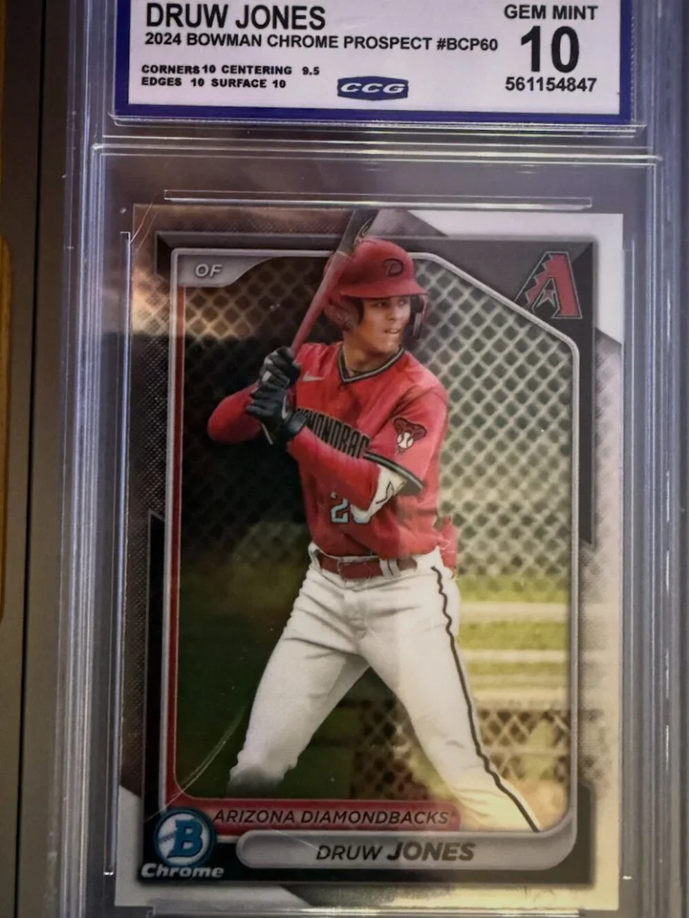 Druw Jones BCP60 | 2024 Bowman Chrome Prospect | CCG10